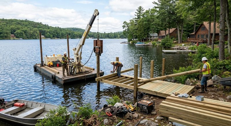 Boat Dock Installation in Overland Park, KS