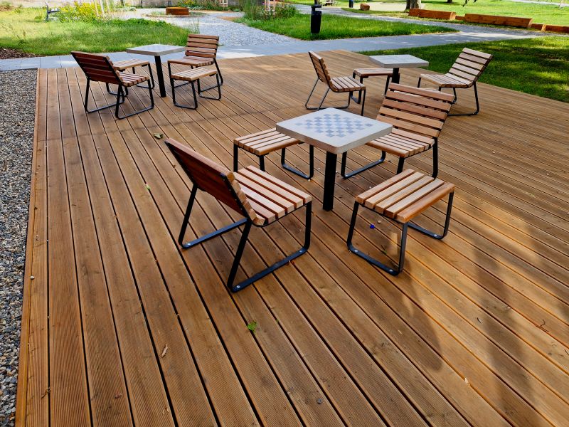 Elegant Deck with Seating