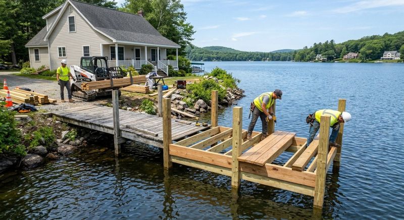Pond Dock Construction in Olathe, KS