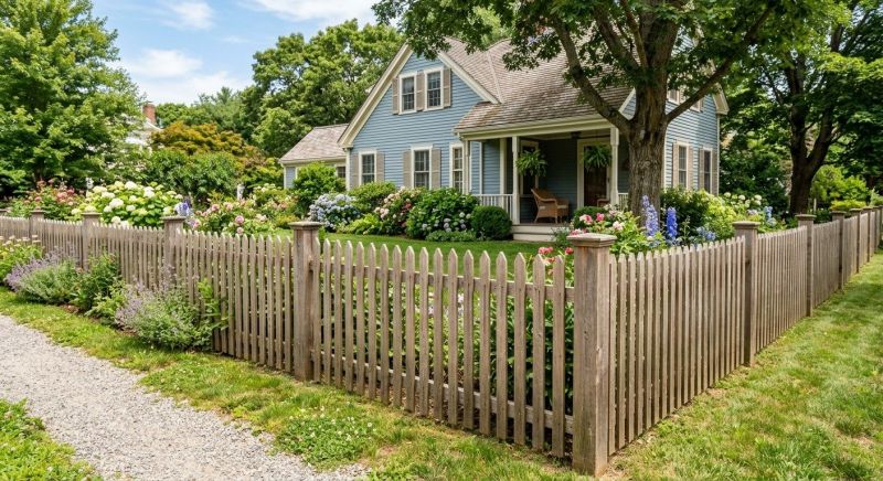 Wood Picket Fence Installation in Pearland, TX