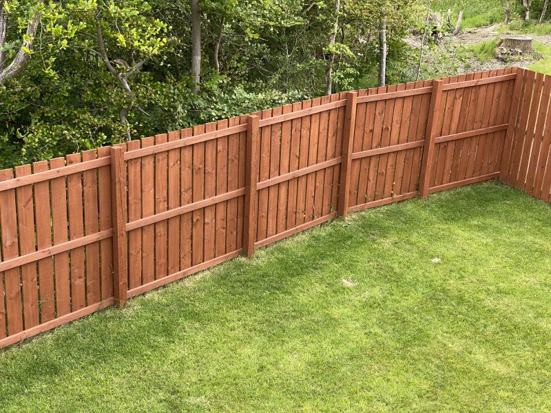 Wood Plank Fence Installation in Roseville, CA